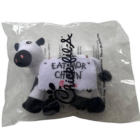 Chick-Fil-A Eat Mor Chikin Plush Cow Collectible Toy In Packaging New - Picture 1 of 3